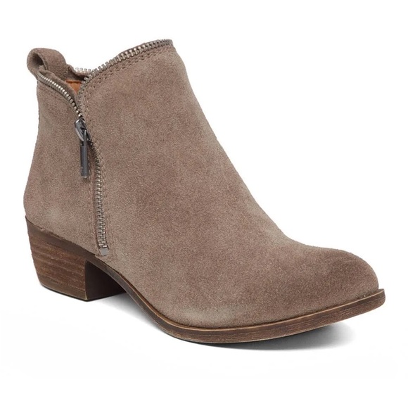Lucky Brand Shoes - Lucky Brand Bartalino Leather Side Zip Ankle Booties